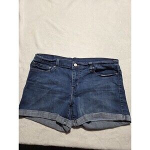 Levi's Shorts Womens Size 32 Blue Denim Cuffed Casual